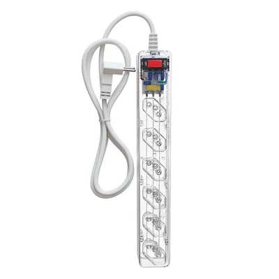 Filtro de Linha Clamper iCLAMPER Energia 6 LCF com 6 Tomadas, DPS Classe III e Proteção RJ11 para Linha Telefônica/ADSL