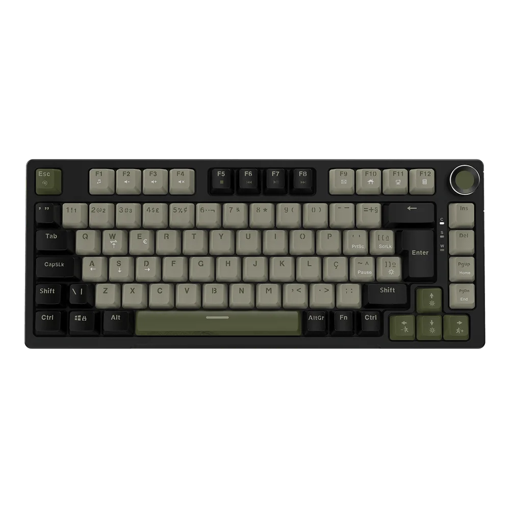 Teclado Mecanico 75% PCyes Arkeum - Cammo Edition - Switch Red - Akcm75rbr Teclado Mecanico 75% PCyes Arkeum - Cammo Edition - Switch Red - Akcm75rbr