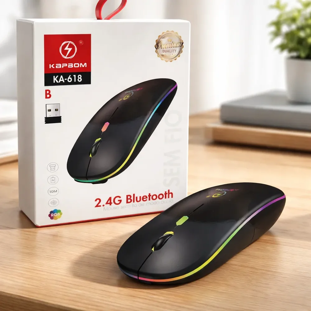 Imagem 2 de 5 do produto Mouse Bluetooth 2.4ghz Ka-618 - Kapbom