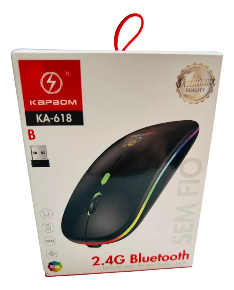 Imagem 3 de 5 do produto Mouse Bluetooth 2.4ghz Ka-618 - Kapbom