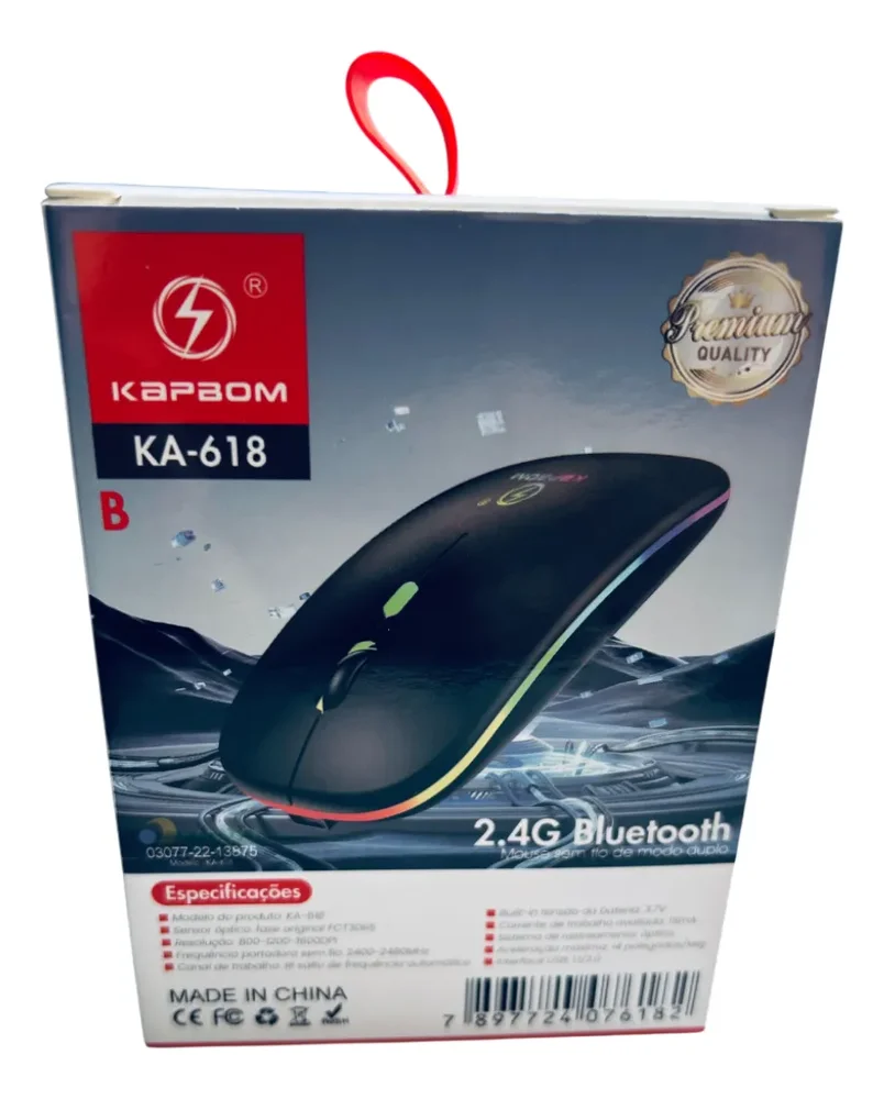 Imagem 4 de 5 do produto Mouse Bluetooth 2.4ghz Ka-618 - Kapbom
