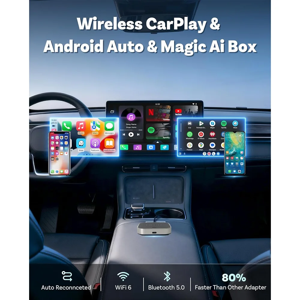 Imagem 2 de 5 do produto Adaptador Veicular Ottocast E2 Ottoaibox Streaming Android