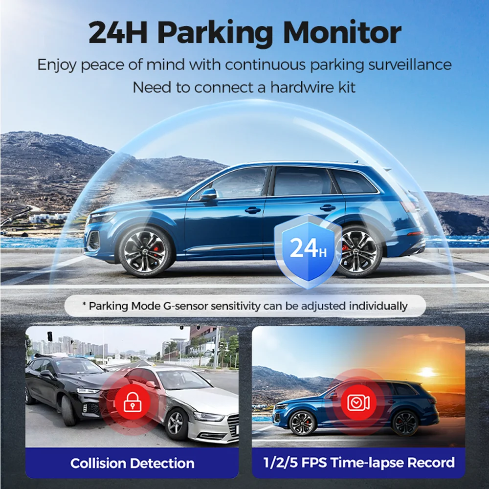 Câmera Veicular Azdome M360 4k Gps Wifi Dual Visão Noturna