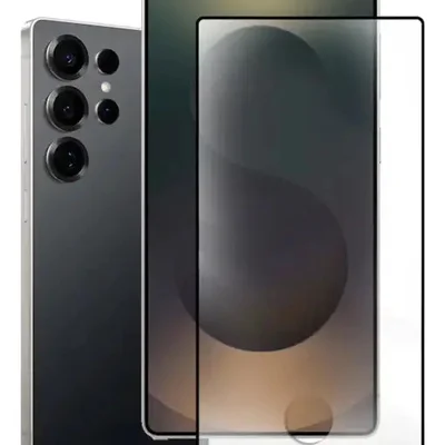 Película De Vidro 3d Para Samsung Galaxy S25 Ultra Com Furo Da Digital