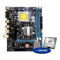 Placa Mãe Intel 775 Ddr3 Barato Com Cooler + Processador Pronto Para Uso