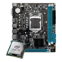 Placa Mãe Kit Com Processador i3 2ª Geração, Ddr3, Até 16gb Usb Nvme