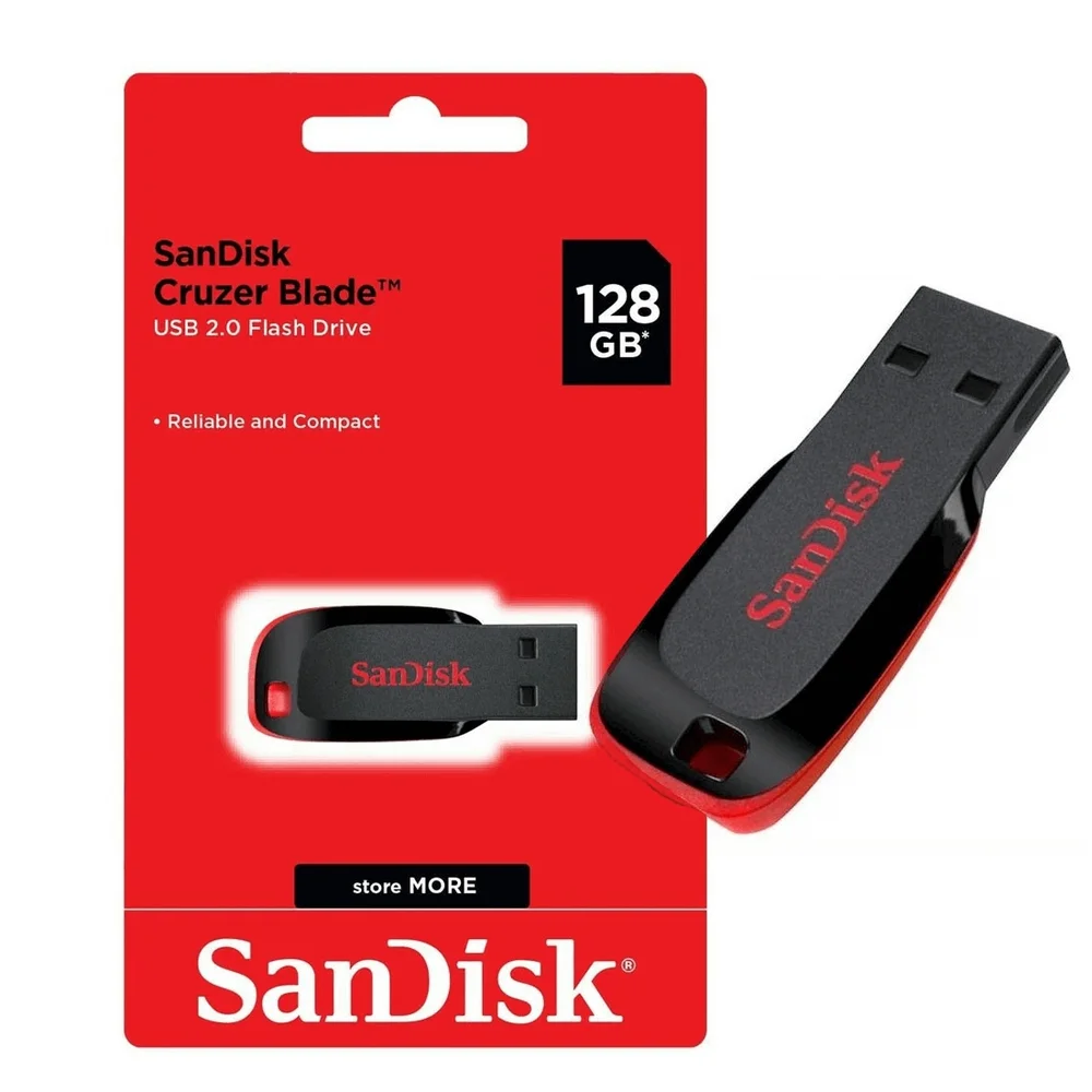 Imagem 5 de 5 do produto Pen Drive 128GB Samdisk Sdcz50
