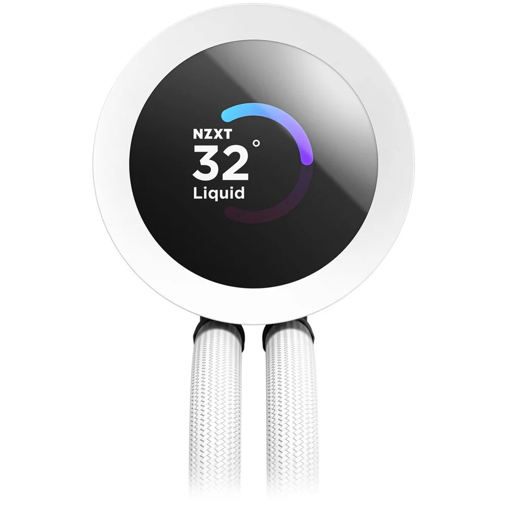 Water Cooler 360mm Nzxt Kraken Plus 360 RGB V2, Display Lcd, White - Rl-kr360-w2 5