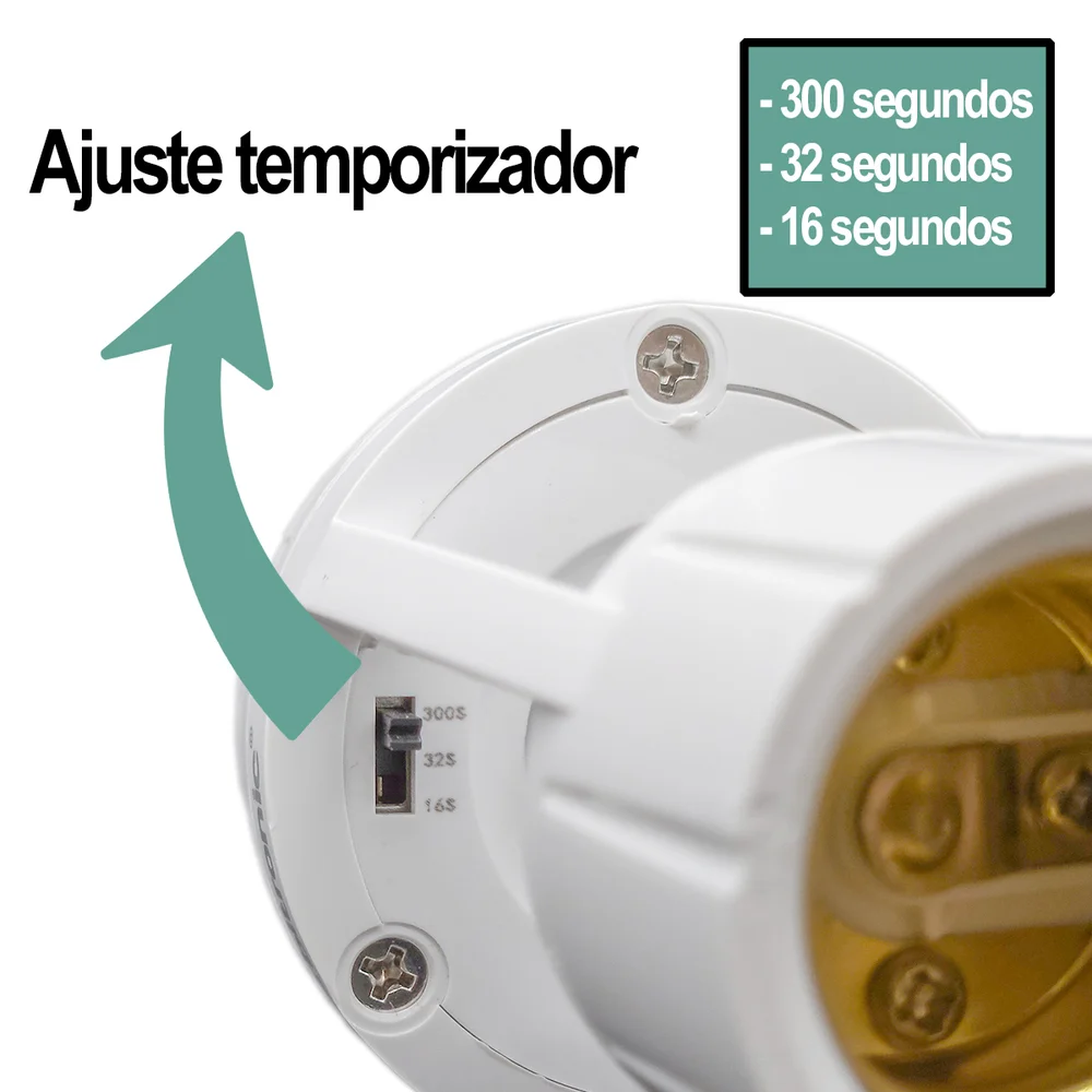 Imagem 4 de 5 do produto Sensor De Presença P/lâmpada Soquete acende e apaga sozinho Bivolt E27