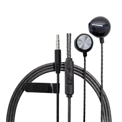 Fone De Ouvido Com Fio Altomex Com Microfone Conector P3 Preto At-0209