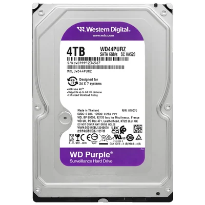 Hd WD 4TB Wd Purple 3.5" Sata 3 5400rpm - Wd44purz (garantia Br)