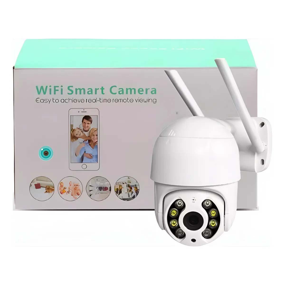 Camera Ip Speed Dome Zoom 4 X Ptz Ip66 Wi-fi (branco) Sw-a8