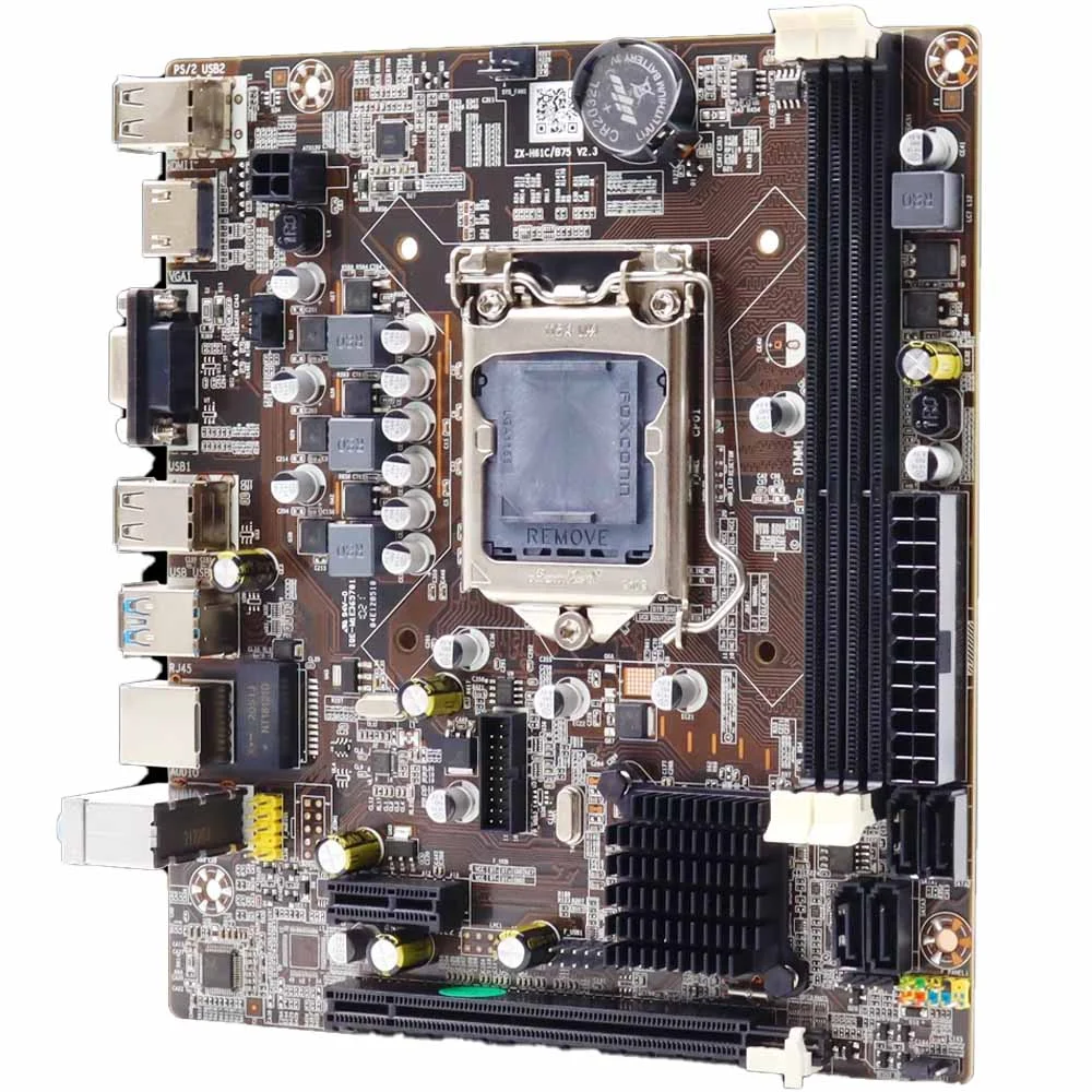 Placa-mãe Wovibo B75 LGA 1155 Memoria Ddr3 Suporte A i3 i5 i7 6