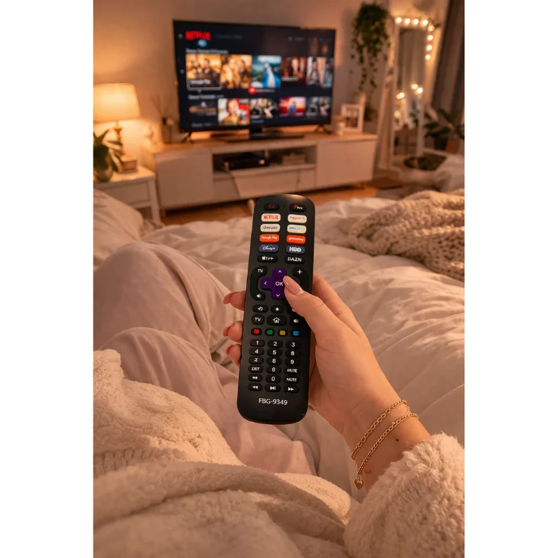 Imagem 2 de 5 do produto Controle Remoto Compatível Com Tvs Roku Smart Tv Modelo Fbg-9349
