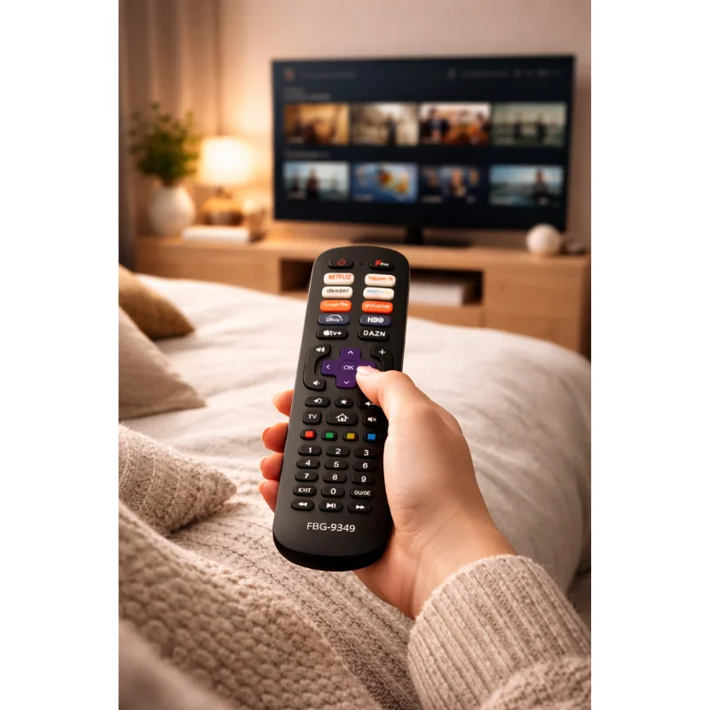 Imagem 3 de 5 do produto Controle Remoto Compatível Com Tvs Roku Smart Tv Modelo Fbg-9349