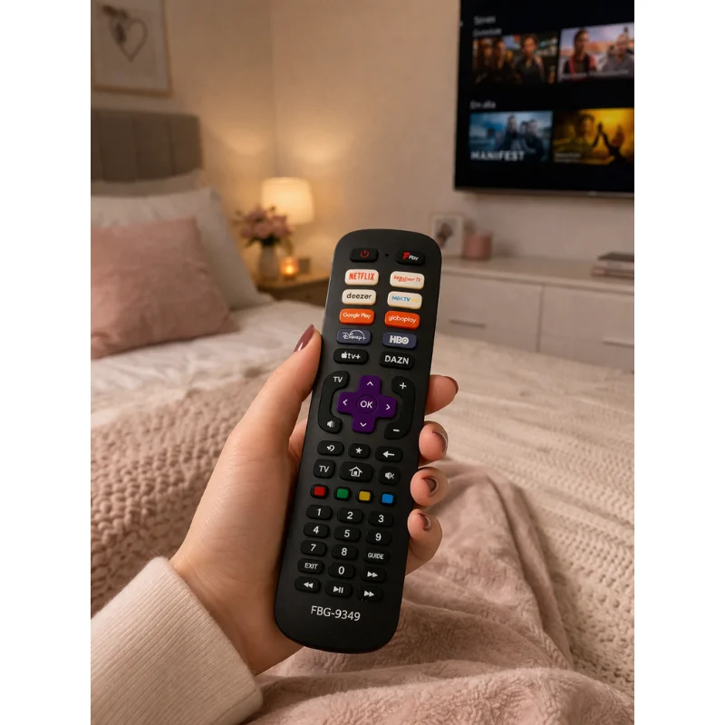 Imagem 5 de 5 do produto Controle Remoto Compatível Com Tvs Roku Smart Tv Modelo Fbg-9349