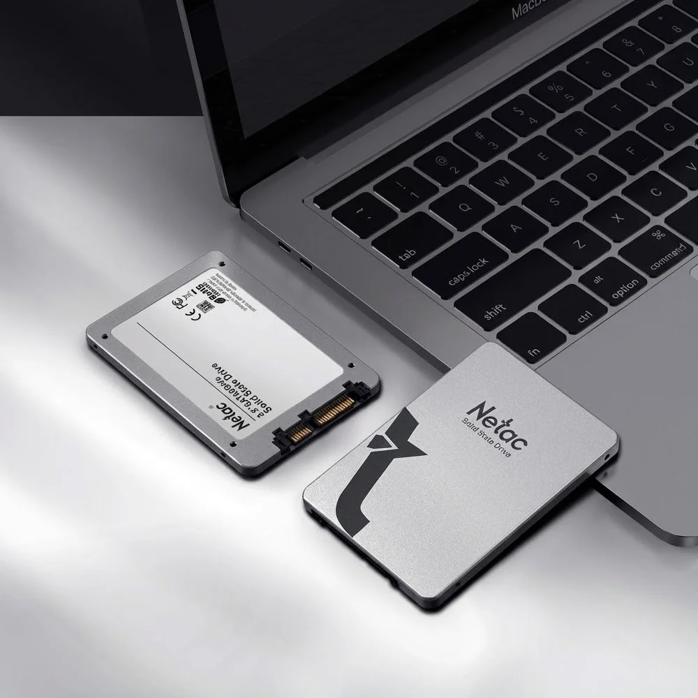 Imagem 5 de 5 do produto SSD Netac 2TB Sata Iii Leitura 560mb/s Gravação 520mb/s 3d Nand - Prata