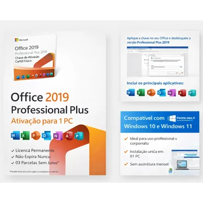 Office Professional Plus 2019 Original Chave de