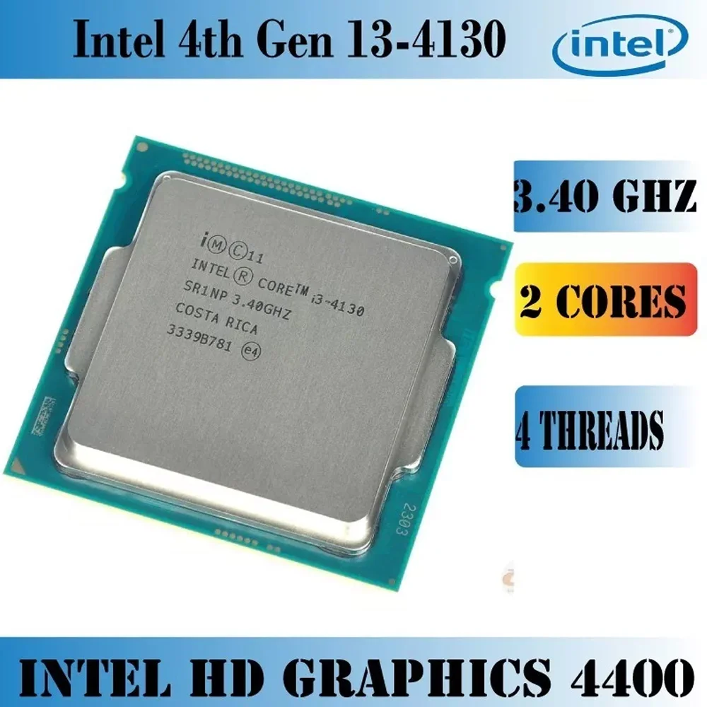 Processador Intel Core i3 4130 LGA  1150 3.40 Ghz Com Vídeo Integrado 4 Geração 8