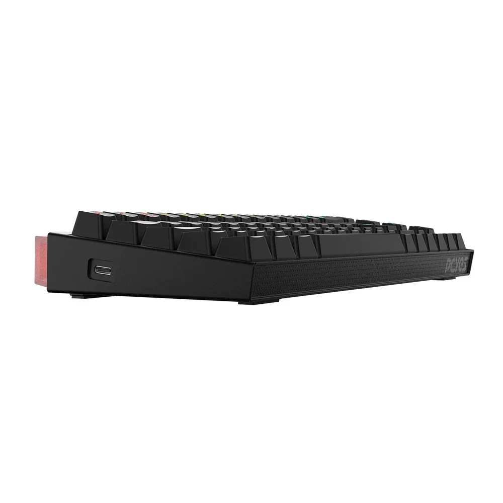Imagem 3 de 5 do produto Teclado Mecânico 60% PCyes Shiyan Black Vulcan RGB - Switch Red - Tpshbvrd