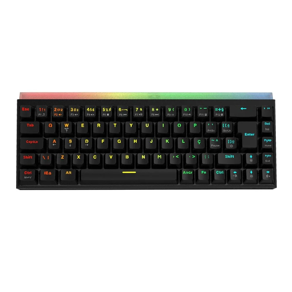 Imagem 5 de 5 do produto Teclado Mecânico 60% PCyes Shiyan Black Vulcan RGB - Switch Red - Tpshbvrd