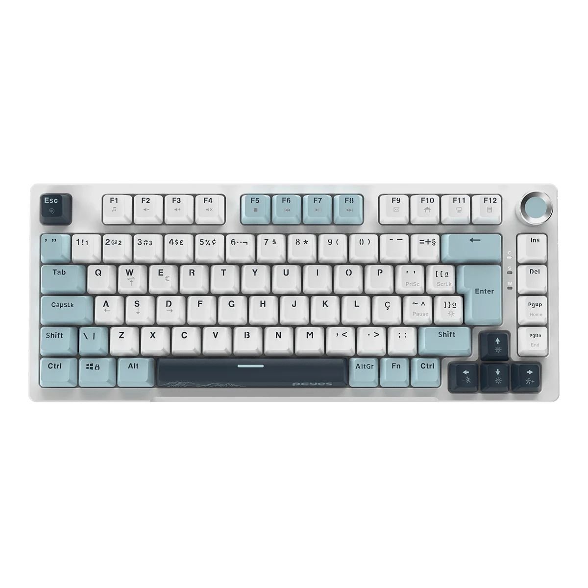 Teclado Mecanico 75% PCyes Arkeum - Summit Edition - Switch Blue - Aksm75bbr