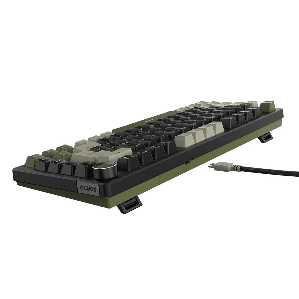 Imagem 2 de 5 do produto Teclado Mecanico 75% PCyes Arkeum - Cammo Edition - Switch Blue - Akcm75bbr