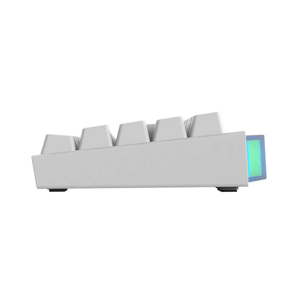 Imagem 3 de 5 do produto Teclado Mecânico 60% PCyes Shiyan White Ghost RGB - Switch Blue - Tpshwgbl