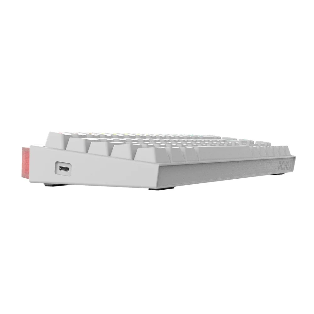Imagem 5 de 5 do produto Teclado Mecânico 60% PCyes Shiyan White Ghost RGB - Switch Blue - Tpshwgbl