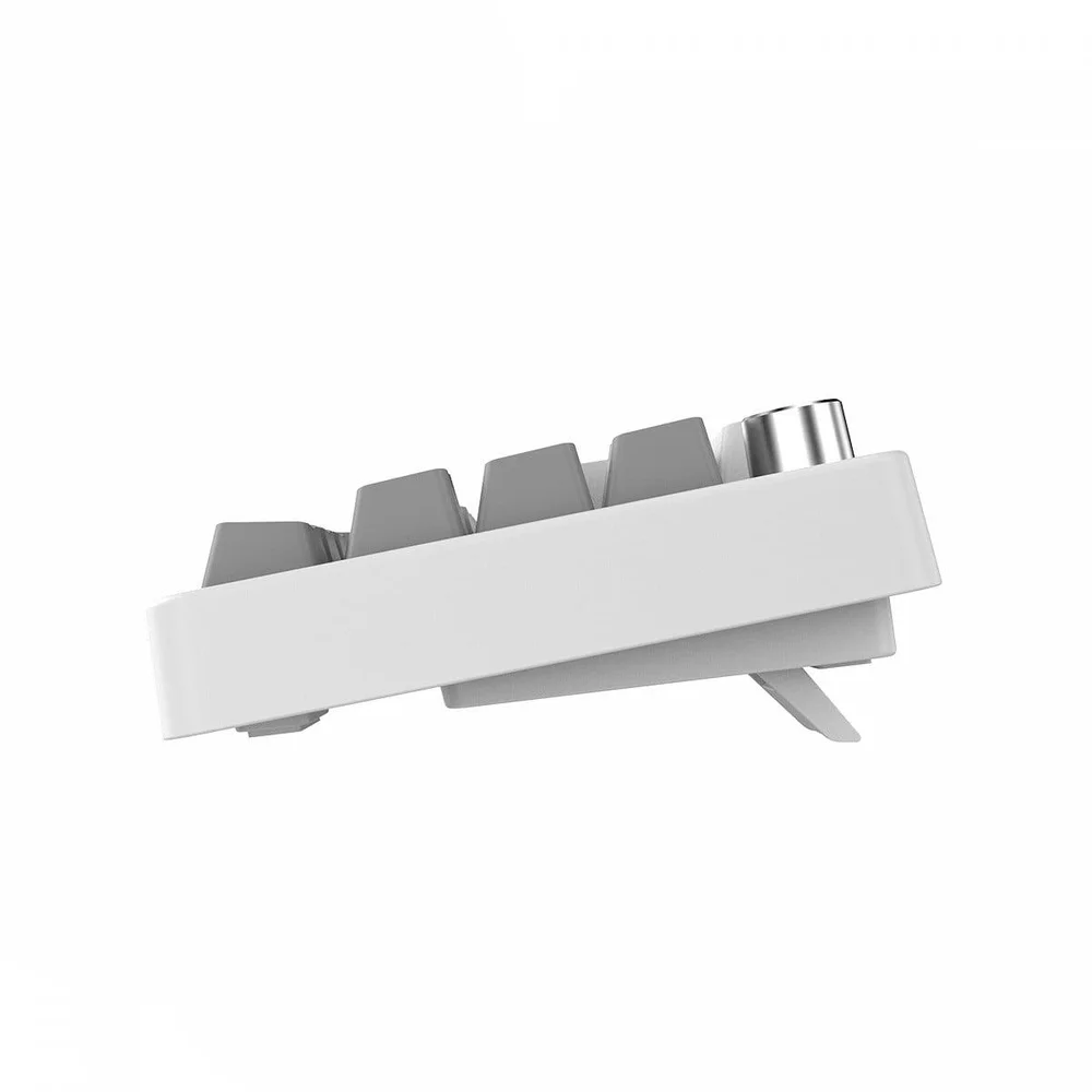 Imagem 5 de 5 do produto Teclado Mecânico Gamer PCyes Mecka White Ghost, 65%, Switch Outemu Blue, Rainbow, Abnt2, Branco, Tpmkwgbl