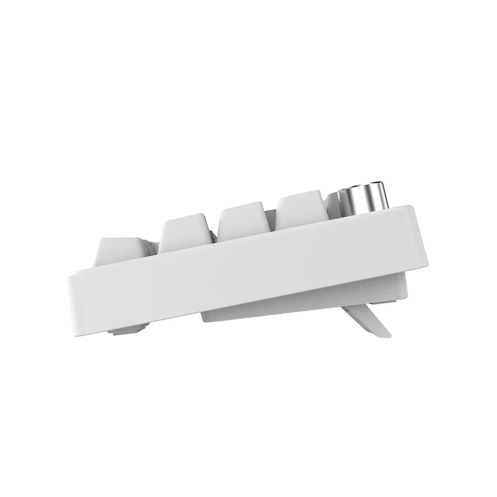 Imagem 3 de 5 do produto Teclado Mecânico 65% PCyes Mecka White Ghost - Switch Red - LED Rainbow - Tpmkwgrd