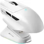Mouse Gamer Attack Shark V6 Tri-mode Sem Fio 26.000 Dpi Com Dock Magnético RGB, Branco