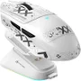 Mouse Gamer Attack Shark V6 Tri-mode Sem Fio 26.000 Dpi Com Dock Magnético RGB, Branco