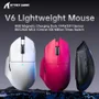 Mouse Gamer Attack Shark V6 Tri-mode Sem Fio 26.000 Dpi Com Dock Magnético RGB, Branco