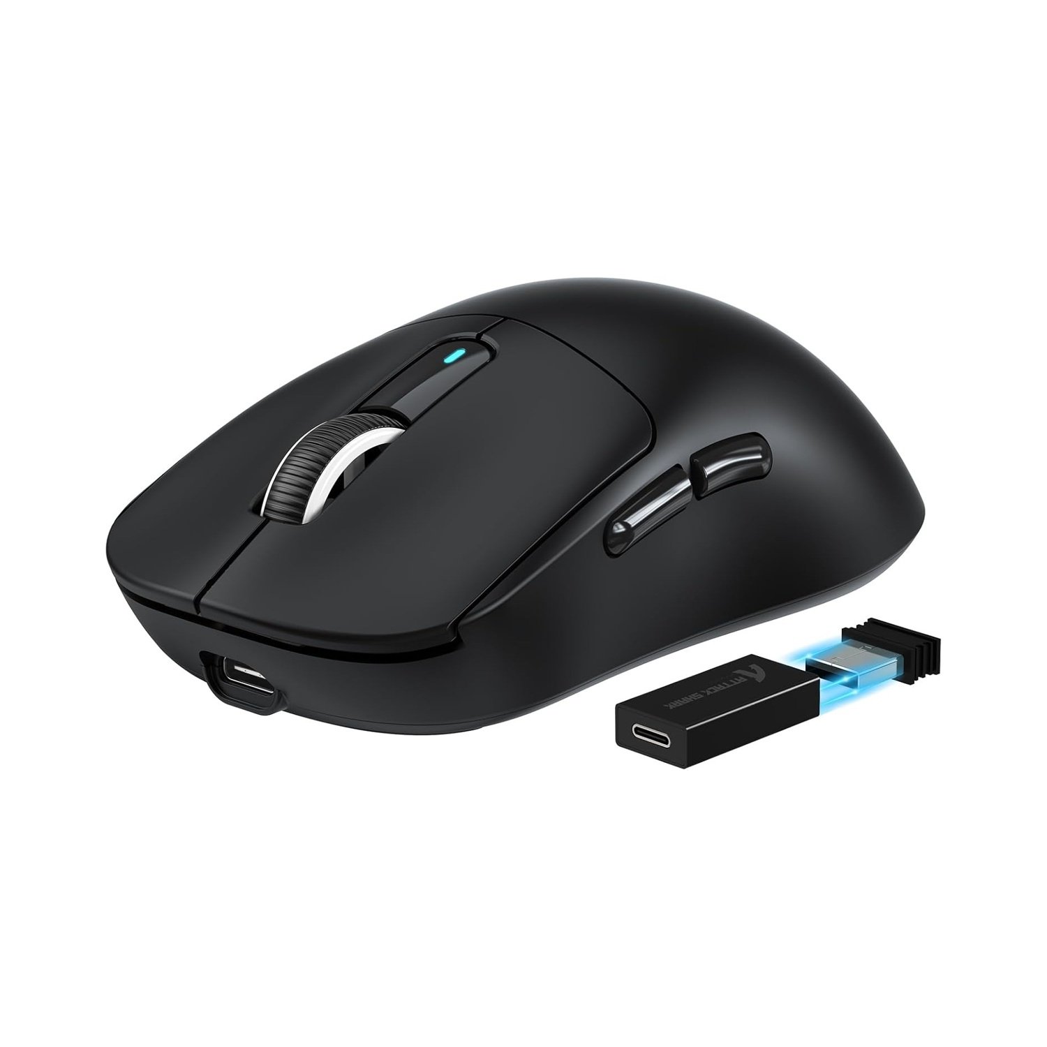 Mouse Gamer Attack Shark X3 Pro 4k/8k Wireless Tri-mode Paw3395 26.000 Dpi, Preto