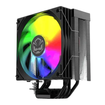 Cooler Para Processador PCyes Duley Black Vulcan ARGB Com Display Tdp 180w - Acdlybv