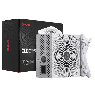 Fonte Gamer PCyes Electro V2 750w White Ghost 80 Plus Bronze - Elecv2wg750w