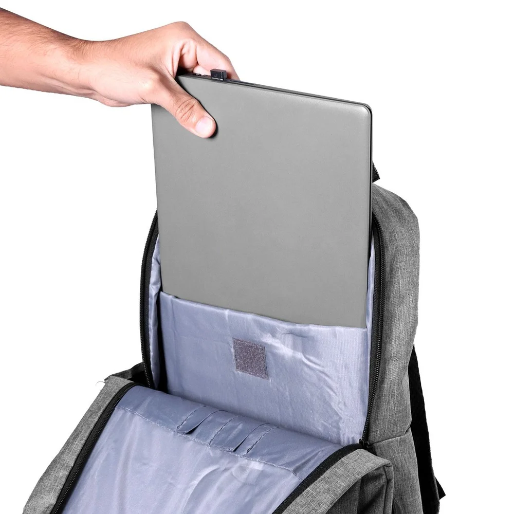 Imagem 2 de 5 do produto Mochila Vinik Slim Para Notebook Cinza - Vkbag011
