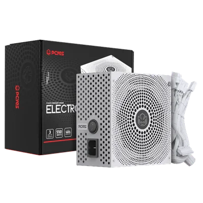 Fonte Gamer PCyes Electro V2 550w White Ghost 80 Plus Bronze - Elecv2wg550w