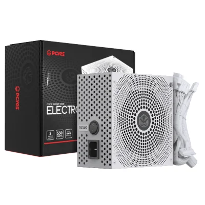 Fonte Gamer PCyes Electro V2 550w White Ghost 80 Plus Bronze - Elecv2wg550w