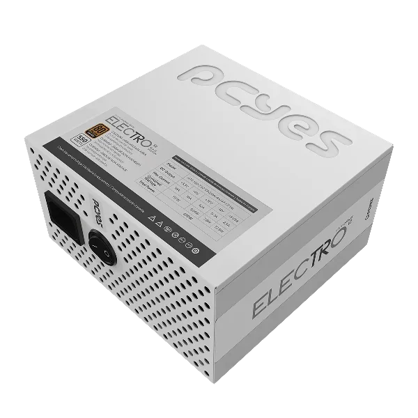 Imagem 4 de 5 do produto Fonte Gamer PCyes Electro V2 550w White Ghost 80 Plus Bronze - Elecv2wg550w