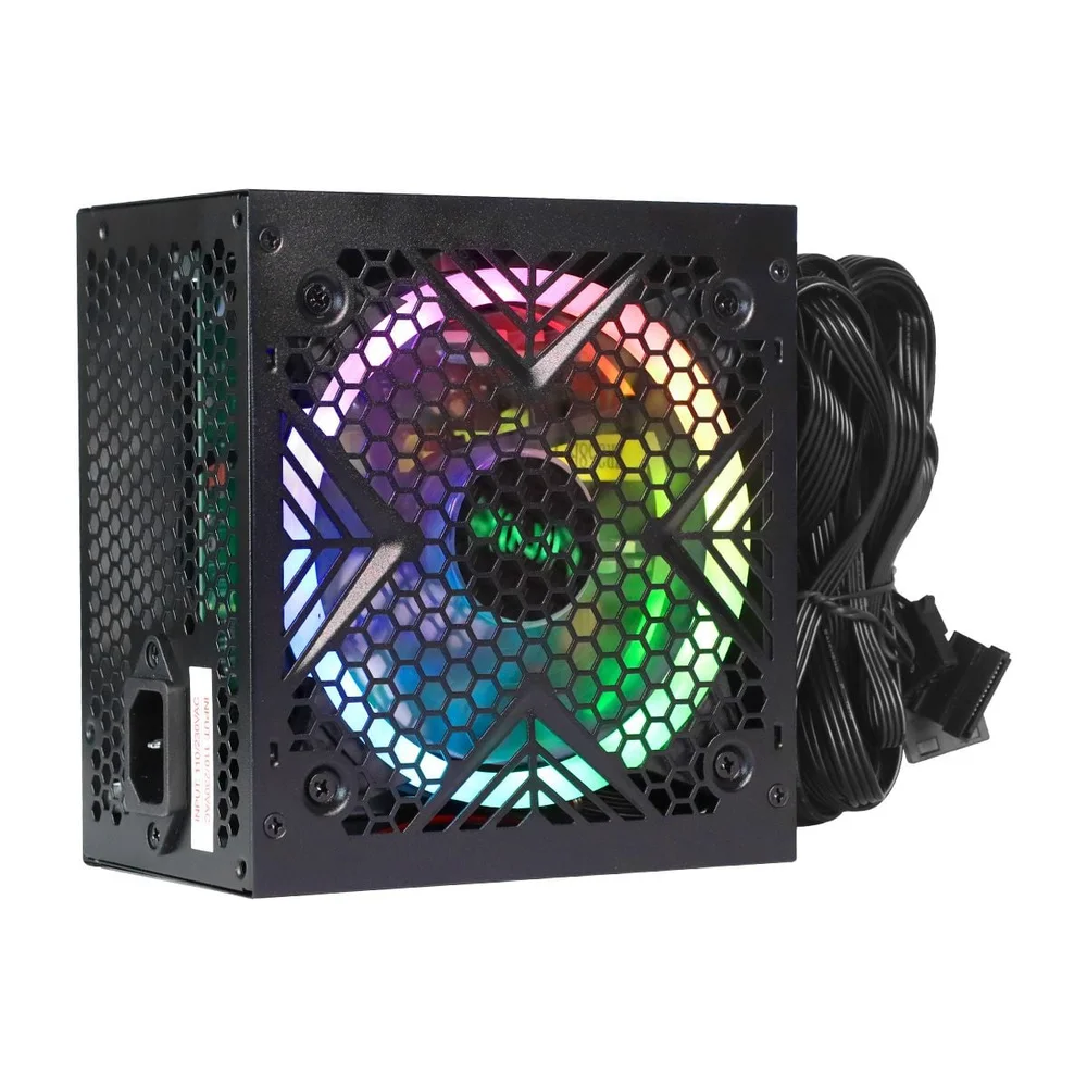 Imagem 3 de 5 do produto Fonte Gamer Dash 400w Preto Com Fan LED RGB - Vfg400wpr