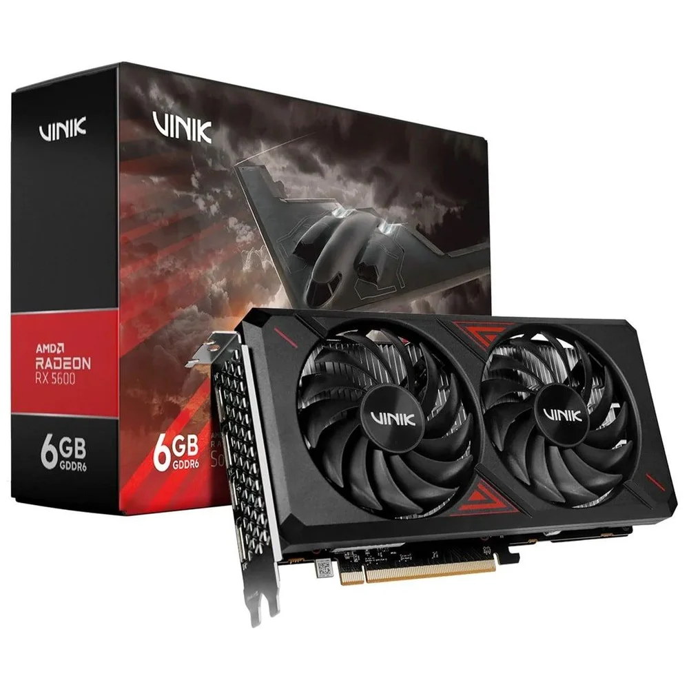 Placa De Vídeo Vinik Amd Radeon Rx 5600, 6gb, Gddr6, Gpuvk56006gb2f Placa De Vídeo Vinik Amd Radeon Rx 5600, 6gb, Gddr6, Gpuvk56006gb2f