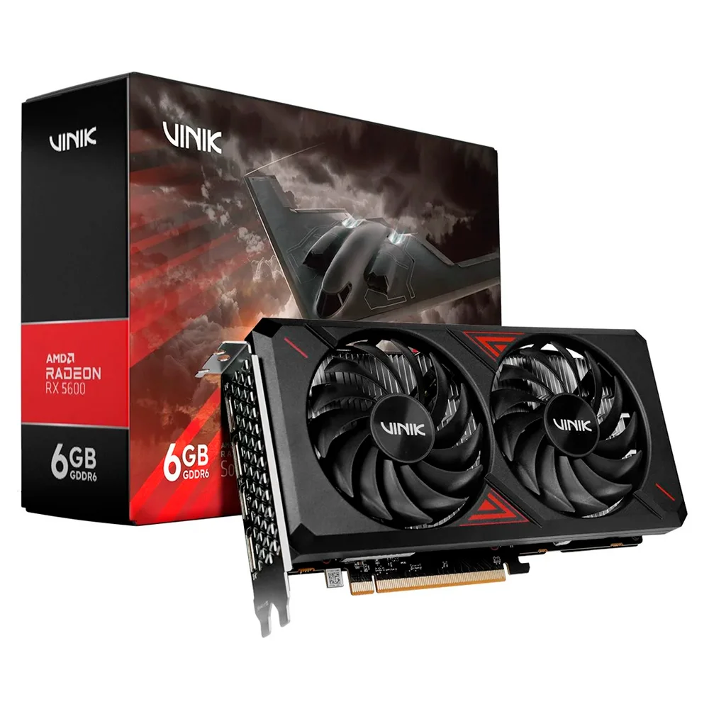 Placa De Video, Gpu, Amd, Radeon, Rx 5600, 6gb, 192bits, Gddr6, Dual Fan - Gpuvk56006gb2f 4
