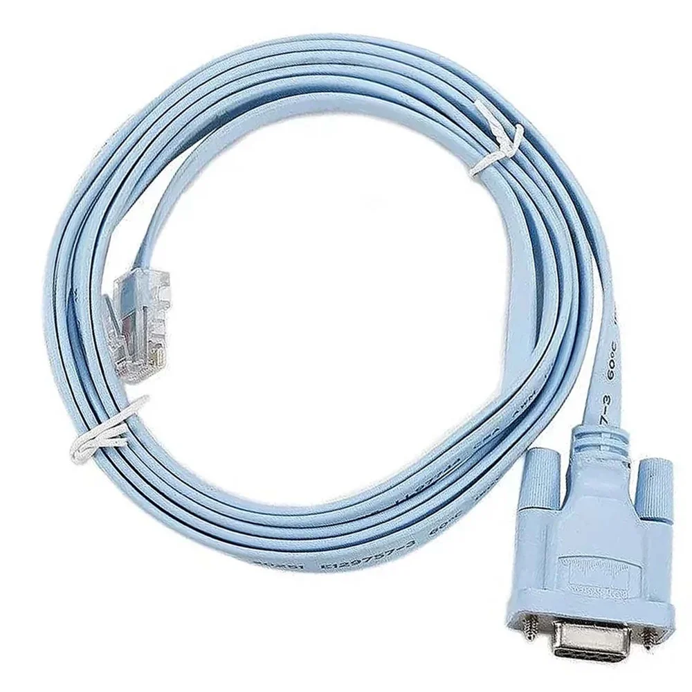 Imagem 2 de 3 do produto Cabo Console Para Hp 3 Com Cisco Rj45 X Db9 Fêmea Azul Claro