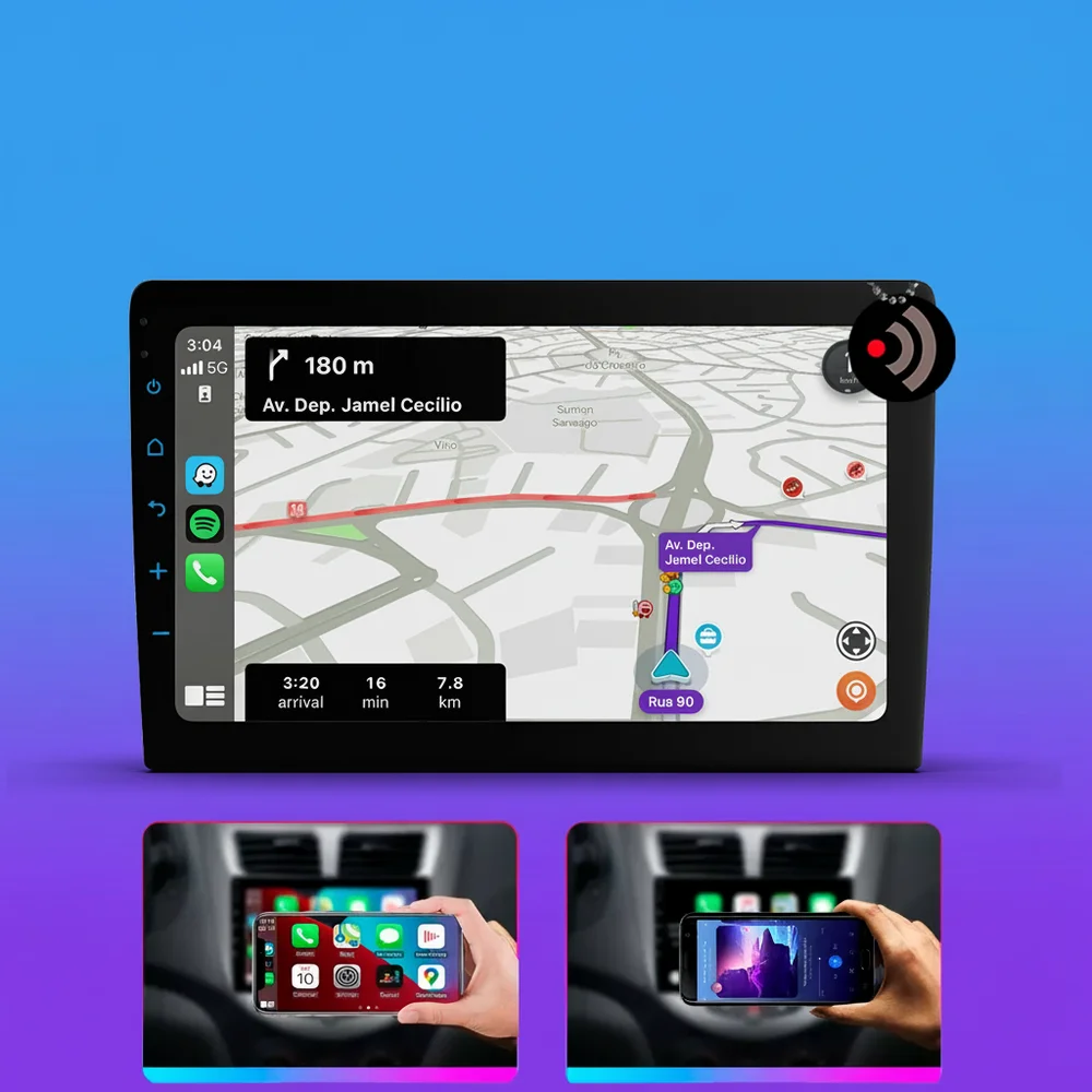 Imagem 3 de 5 do produto Central Multimídia Mp5 9 Polegadas Rs9200br Es Pro Line Carplay Sem Fio Android Auto Bluetooth Usb Wi-fi Espelhamento Celular