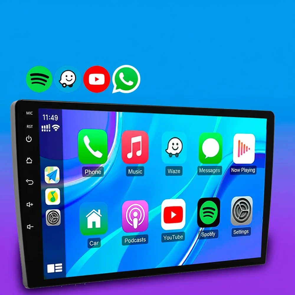 Imagem 5 de 5 do produto Central Multimídia Mp5 9 Polegadas Rs9200br Es Pro Line Carplay Sem Fio Android Auto Bluetooth Usb Wi-fi Espelhamento Celular