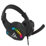 Headset Gamer Cor Preta Night Seek Clanm LED Rainbow Preto Microfone 50hz~10khz