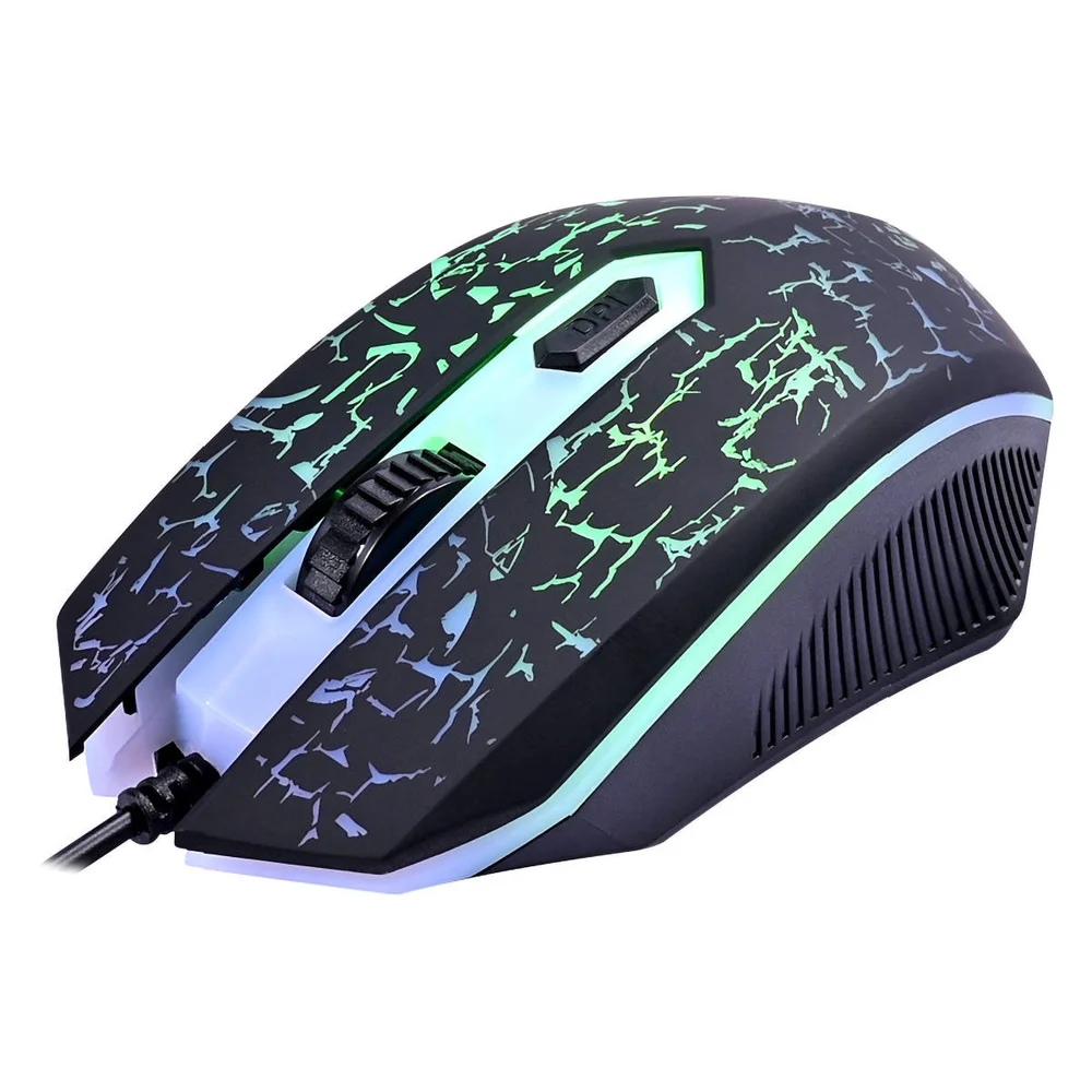 Imagem 4 de 5 do produto Mouse Gamer Clanm CL-MJ806 1200-3600 DPI LED Rainbow 4 Botões Sensor Óptico USB