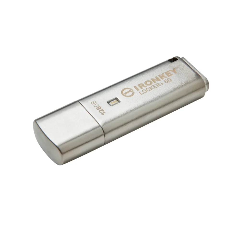Imagem 3 de 5 do produto Pen Drive 128GB Usb 3.2  Crip Ironkey  Locker+ 50 145mbs Lei Iklp50/128GB Kingston